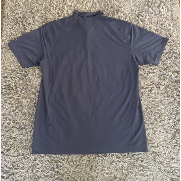 Nike Golf Dri-FIT Polo Shirt Mens 2XL Blue Performance Pique Athletic Tennis - Picture 2 of 13